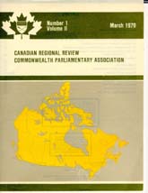 Canadian Parliamentary Review Cover