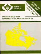 Canadian Parliamentary Review Cover