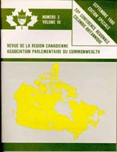 Canadian Parliamentary Review Cover