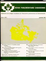 Canadian Parliamentary Review Cover