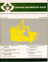 Canadian Parliamentary Review Cover