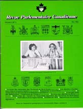 Canadian Parliamentary Review Cover