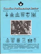 Canadian Parliamentary Review Cover
