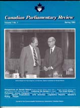 Canadian Parliamentary Review Cover