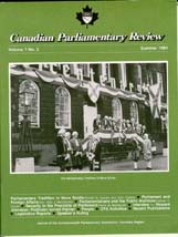 Canadian Parliamentary Review Cover