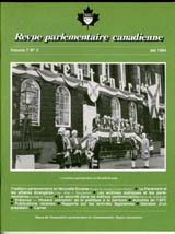 Canadian Parliamentary Review Cover