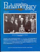 Canadian Parliamentary Review Cover