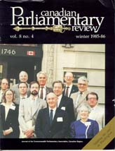 Canadian Parliamentary Review Cover