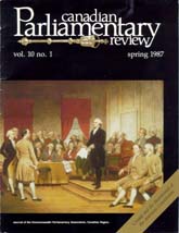 Canadian Parliamentary Review Cover