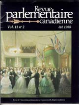 Canadian Parliamentary Review Cover