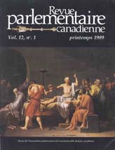 Canadian Parliamentary Review Cover