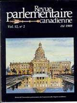 Canadian Parliamentary Review Cover