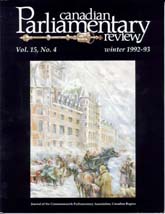 Canadian Parliamentary Review Cover