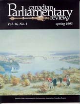 Canadian Parliamentary Review Cover