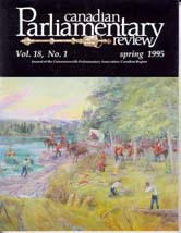 Canadian Parliamentary Review Cover