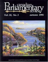 Canadian Parliamentary Review Cover