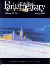 Canadian Parliamentary Review Cover
