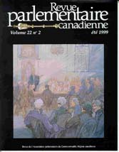 Canadian Parliamentary Review Cover