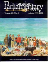 Canadian Parliamentary Review Cover