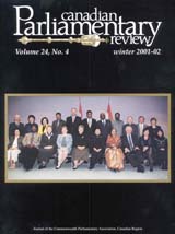 Canadian Parliamentary Review Cover