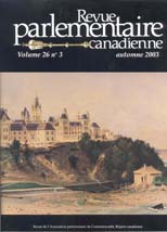 Canadian Parliamentary Review Cover