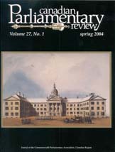 Canadian Parliamentary Review Cover