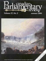 Canadian Parliamentary Review Cover