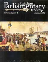 Canadian Parliamentary Review Cover