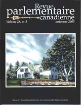 Canadian Parliamentary Review Cover