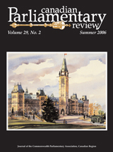 Canadian Parliamentary Review Cover