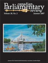 Canadian Parliamentary Review Cover