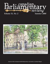 Canadian Parliamentary Review Cover