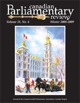 Canadian Parliamentary Review Cover