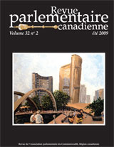 Canadian Parliamentary Review Cover