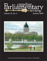 Canadian Parliamentary Review Cover