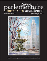 Canadian Parliamentary Review Cover