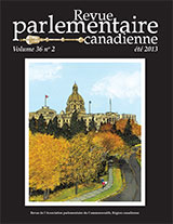 Canadian Parliamentary Review Cover