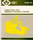 Canadian Parliamentary Review Cover
