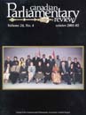 Canadian Parliamentary Review Cover