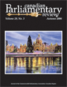 Canadian Parliamentary Review Cover