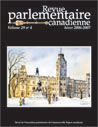 Canadian Parliamentary Review Cover