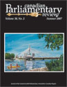 Canadian Parliamentary Review Cover