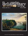 Canadian Parliamentary Review Cover