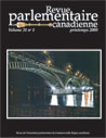 Canadian Parliamentary Review Cover