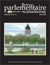 Canadian Parliamentary Review Cover