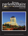 Canadian Parliamentary Review Cover