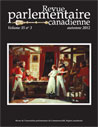 Canadian Parliamentary Review Cover