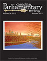 Canadian Parliamentary Review Cover